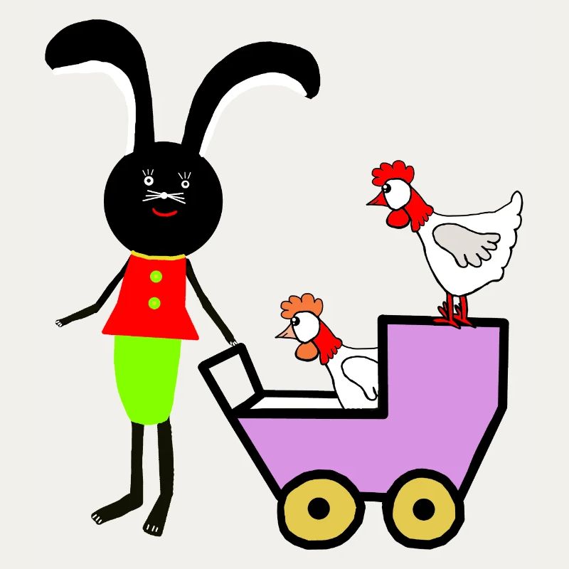 Rabbit Bunny Easter Chickens Kids