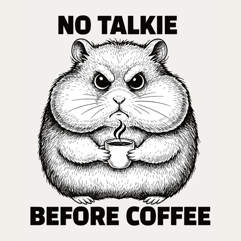 Pas de conversation devant un hamster amateur de café