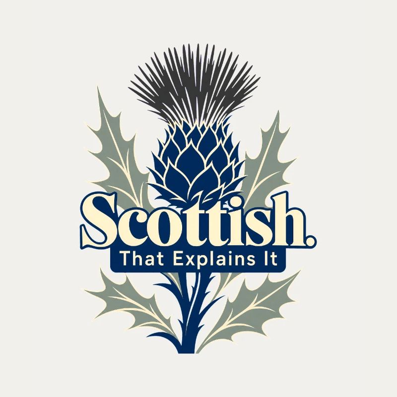 Scottish That Explains It Funny Scot Pride Thistle