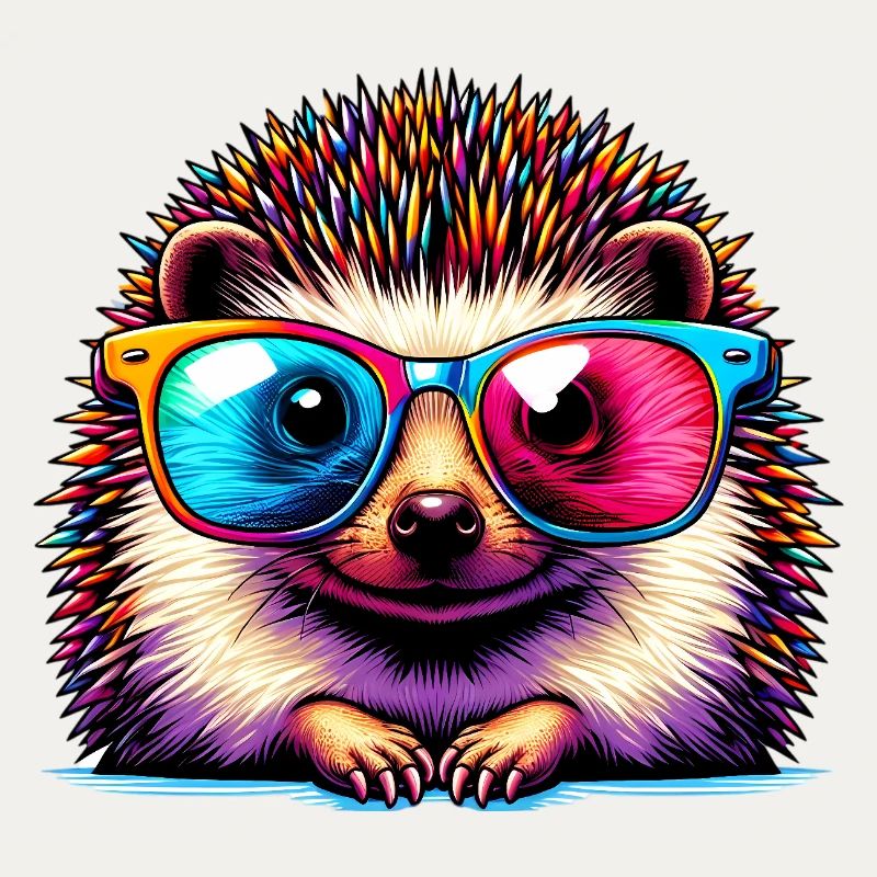Igel mit Sonnenbrille