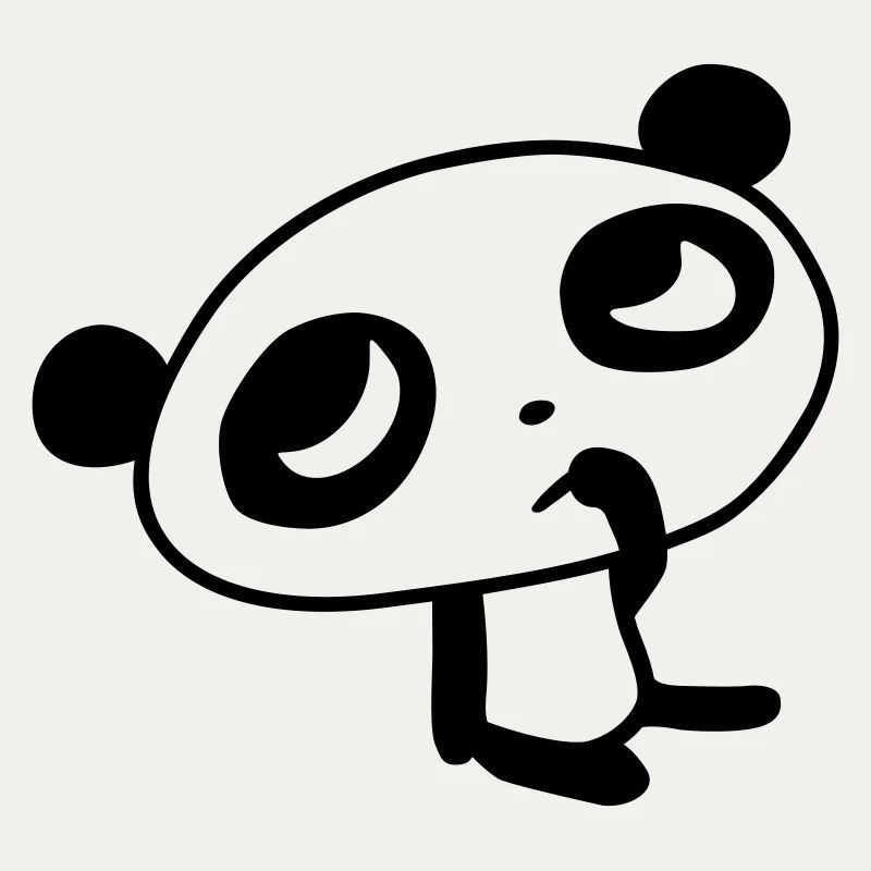 Cute Panda – Kawaii Bear & Bamboo Design