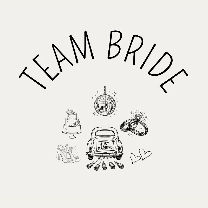 Wedding Team Bride Clip Art