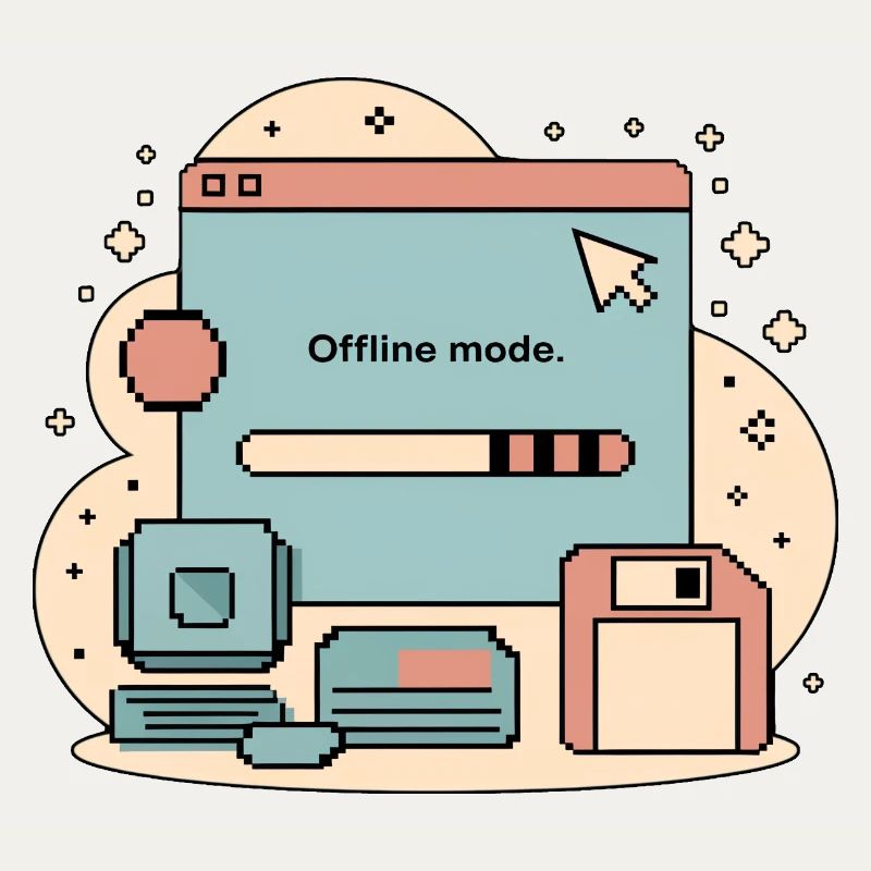 Offline Mode Retro Internet