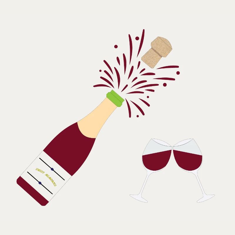 Wine-bottle-and-drinking glasses