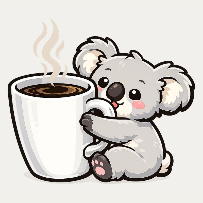 Coffee Mug Koala Cuddle Magic