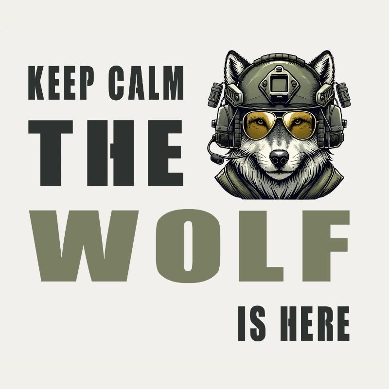 Keep Calm Wolf Is Here