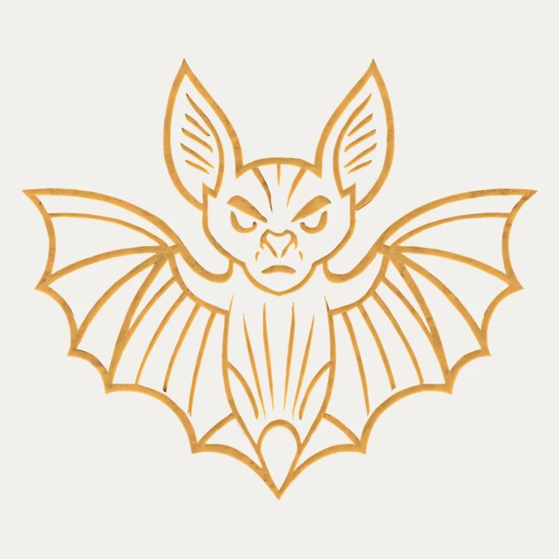 Conception de lignes de chauve-souris dorées