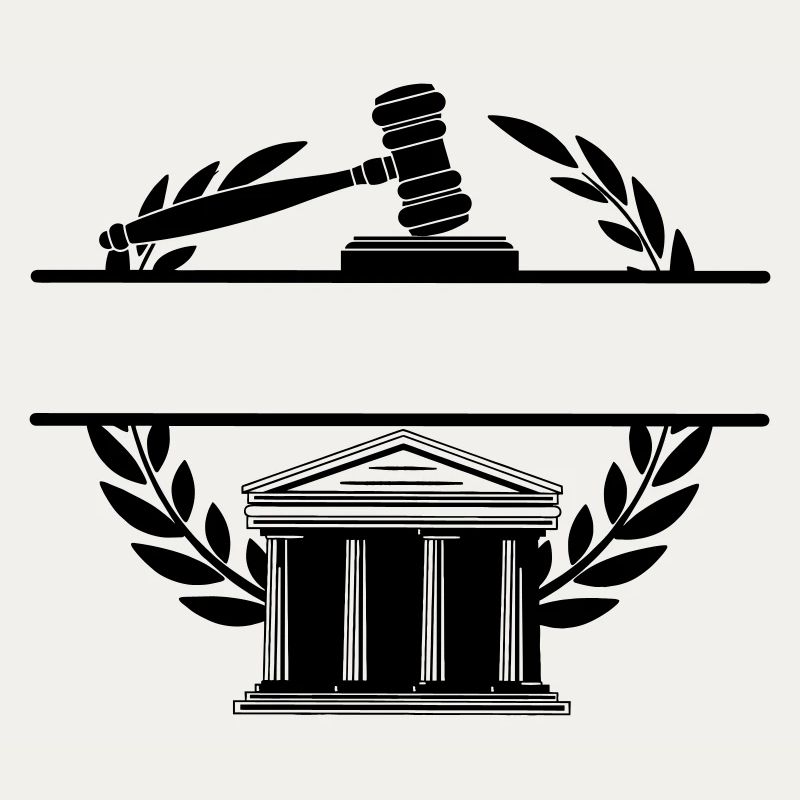 Anwaltsmonogramm Gerichtsgebäude