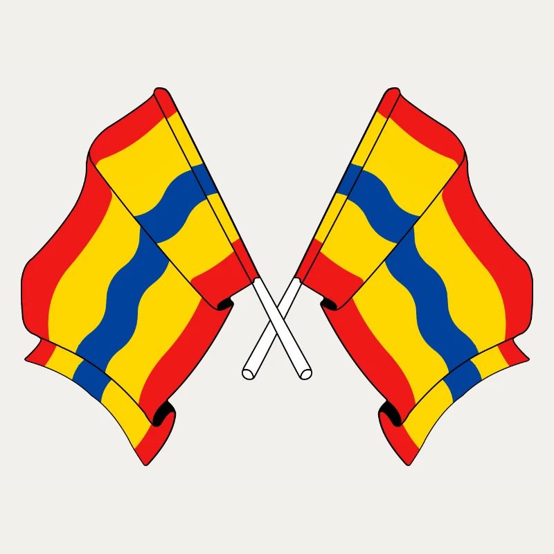 Deux drapeaux de la province d'Overijssel