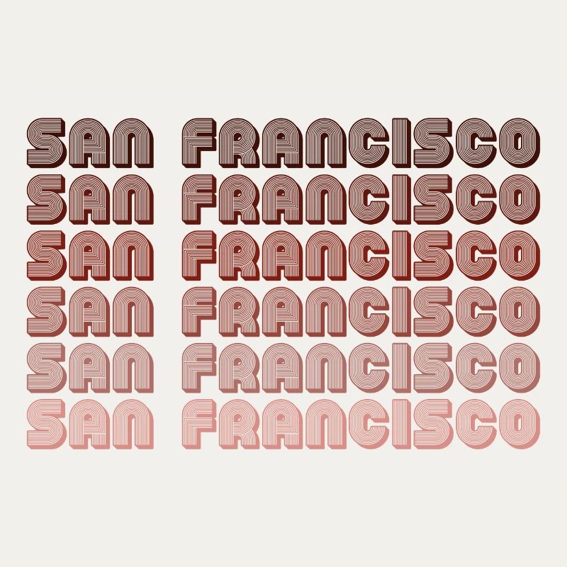 Motif de gradient de grille de San Francisco