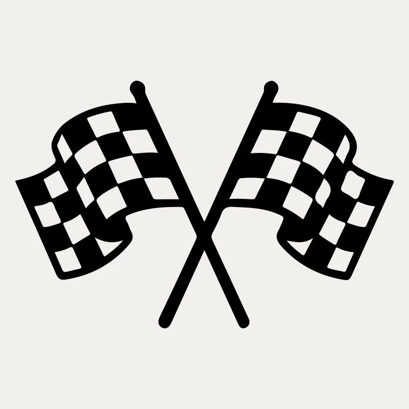 Icône du drapeau de course