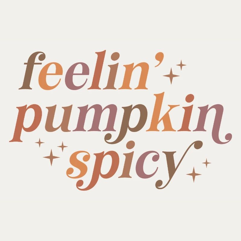 Conception de texte épicé Feelin' Pumpkin