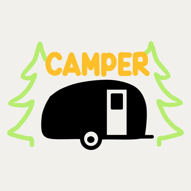 Campeur - prêt pour les vacances