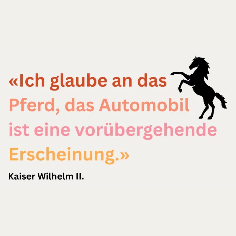 "Ich glaube an das Pferd"