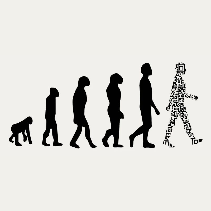 Evolution QR code - Humor health pass