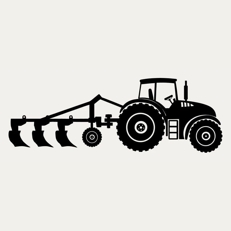 Acker-Traktor-Pflug