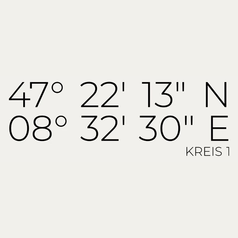 Coordinates District 1 Zurich