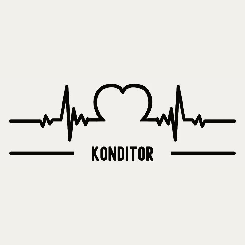 Herzschlag Konditor Herz Bester Mann Konditorei
