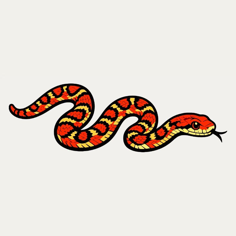 Fiery Snake Pattern