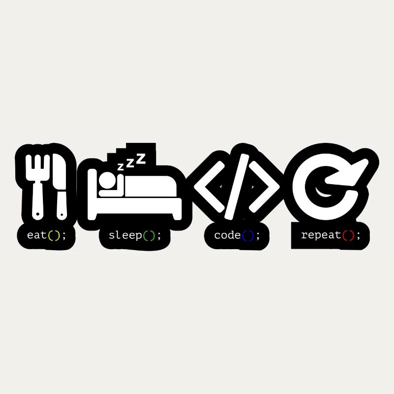 Code Sleep Repeat Developer Life