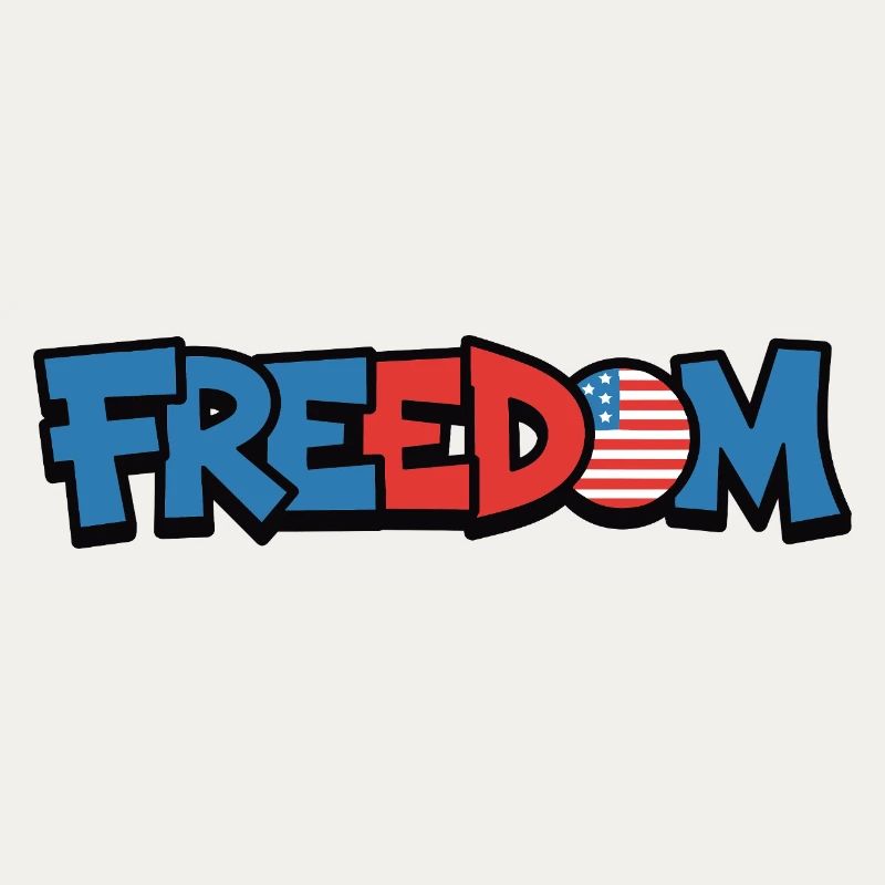 Freedom Typografie Statement Design