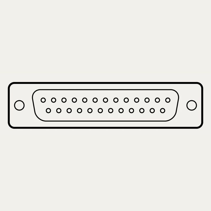DB 25 Connector Parallel, Drucker