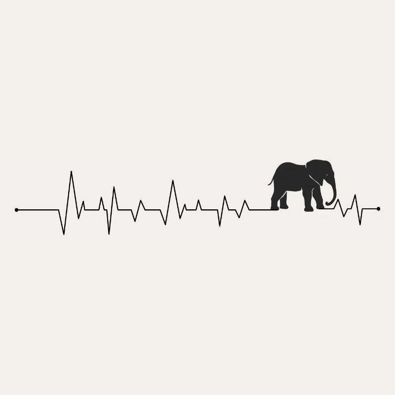Elephant Silhouette Night Bloom