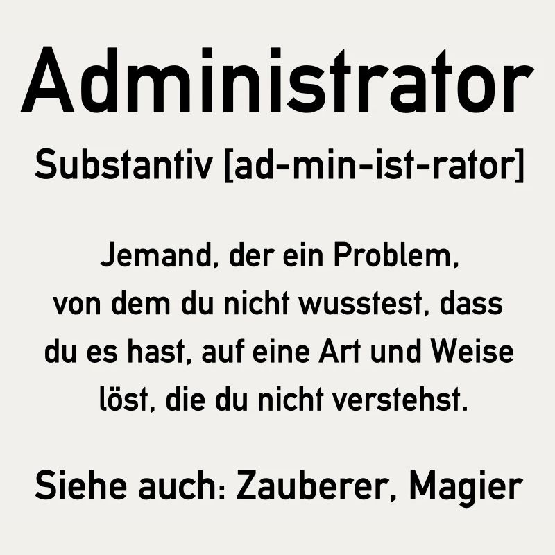 Administrator - Admin - In allen Vector Farben