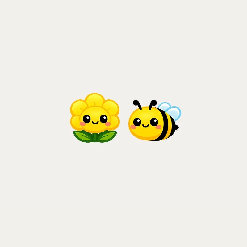 Sunny Bloom und Bee Duo Kawaii-Stil
