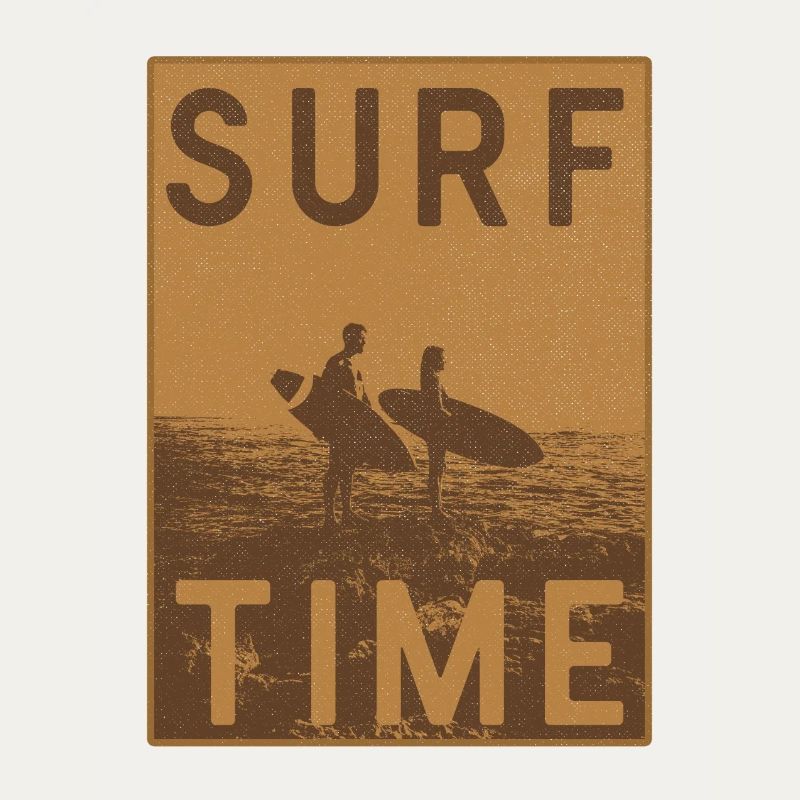 Affiche vintage Surftime