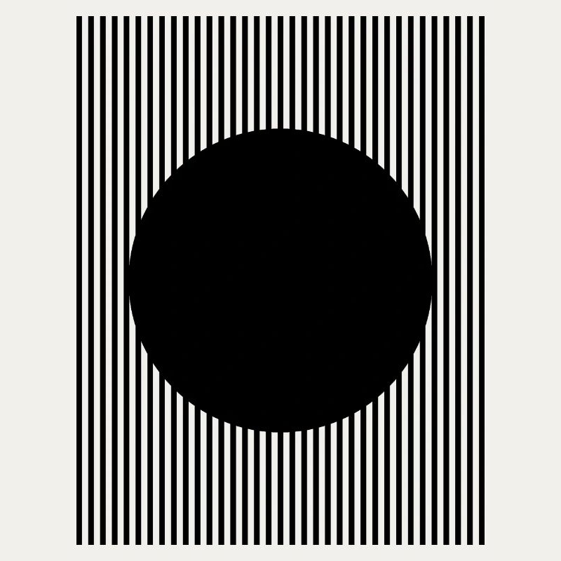 Black circle shape design