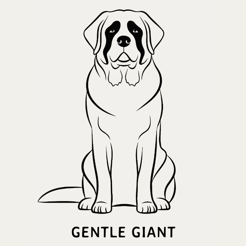 Saint Bernard, propriétaire de chien géant doux