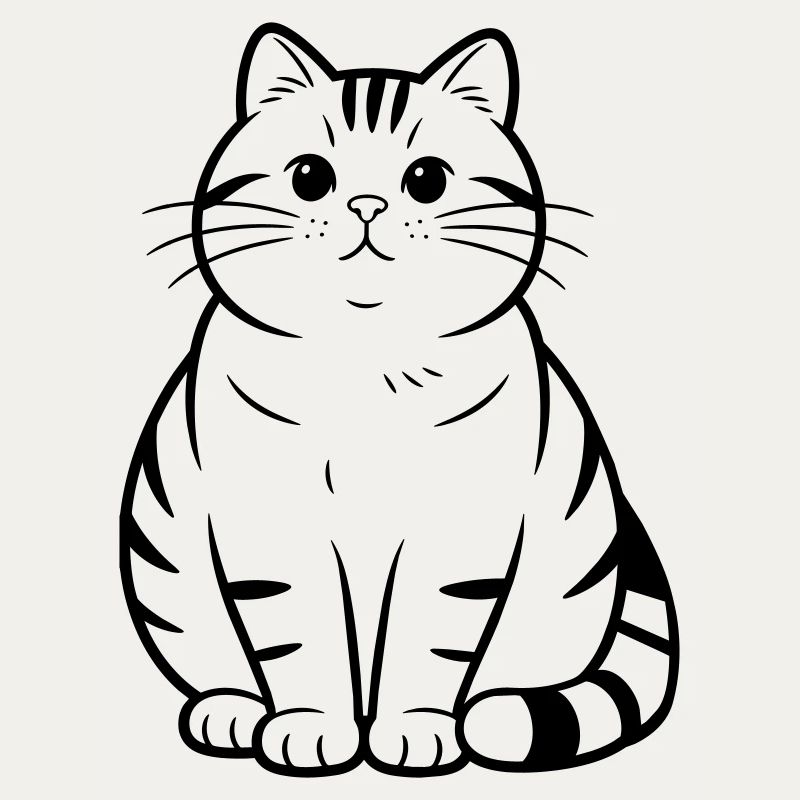 dicke süße Katze
