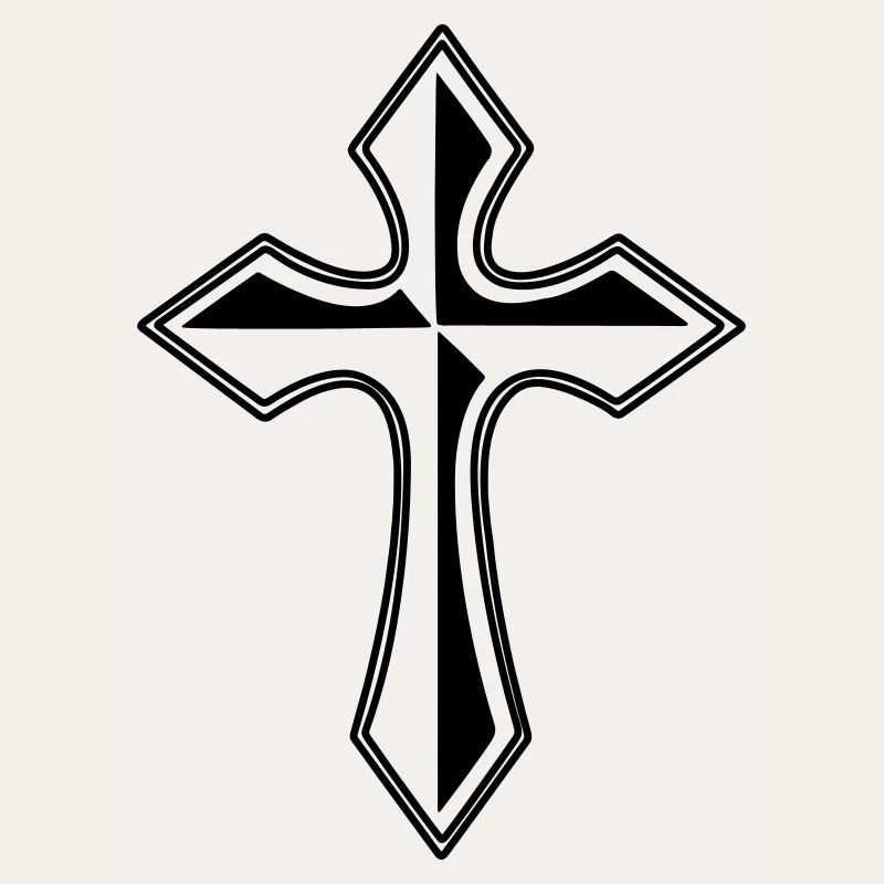 Cross transparent shadow image