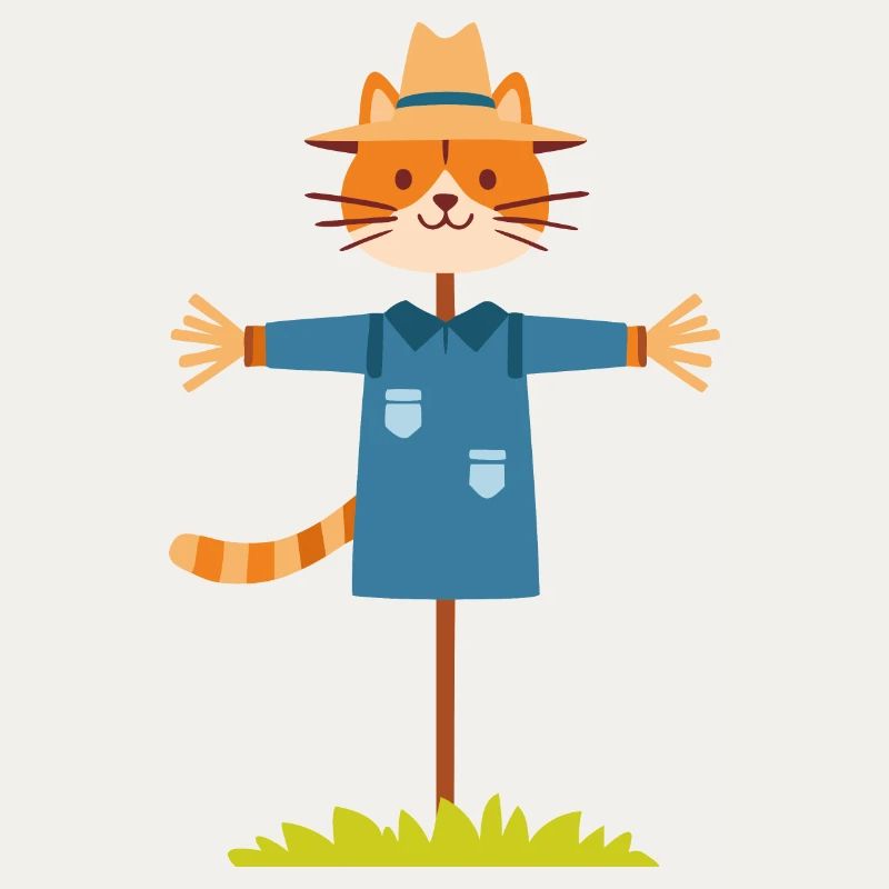 Vogelscheuche Katze