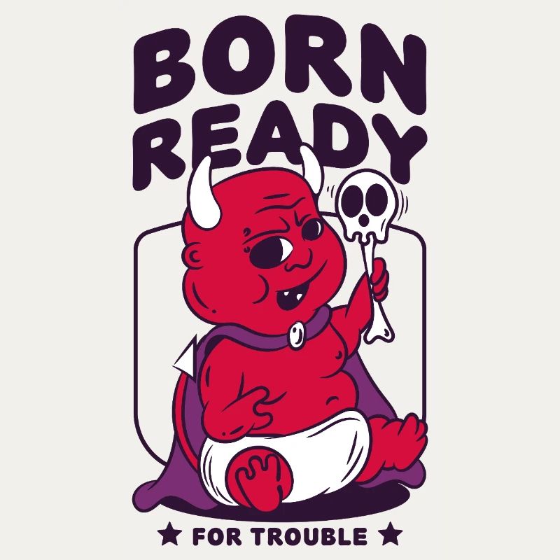 Born Ready for Trouble Baby Devil
