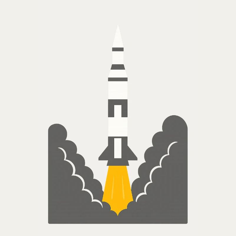 Lancement de fusée