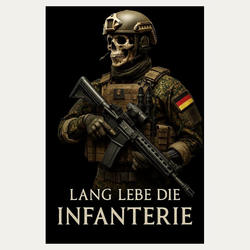 Infanterie Schädel Kriegsheld