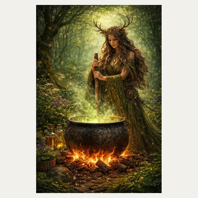 Femme druide