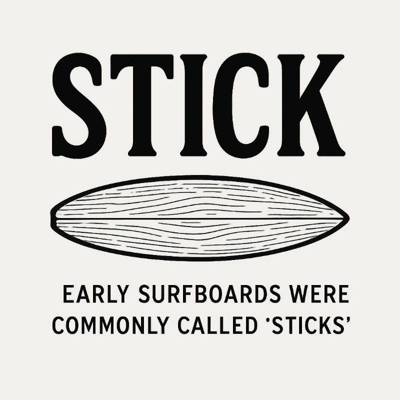 Frühe Surfboards Sticks