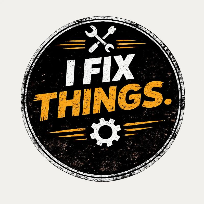 I Fix Things Mechaniker-Logo