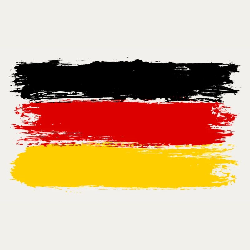 Red Yellow Brush Stripe Art