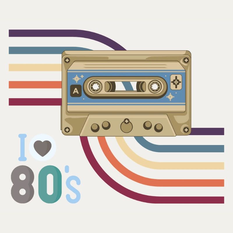 Cassette Love 80s Retro