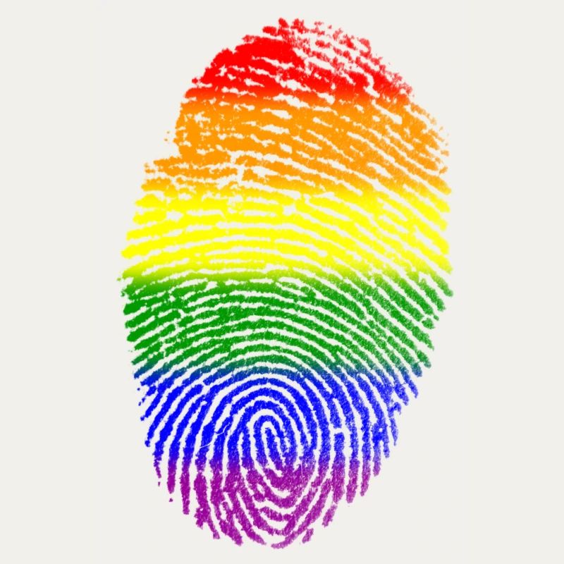 Rainbow LGBT Fingerprint