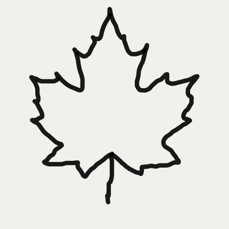 LiGu Design - Maple Leaf Outline