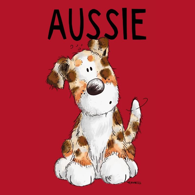 Fröhlicher Aussie - Australian Shepherd - Geschenk