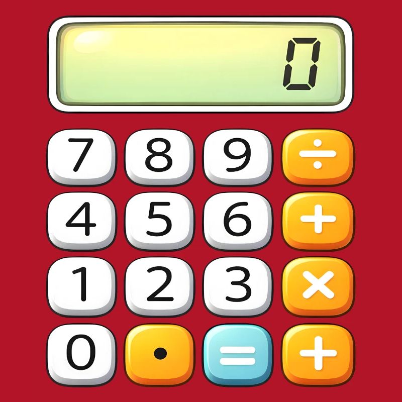 Neon Calculator Icon Tee