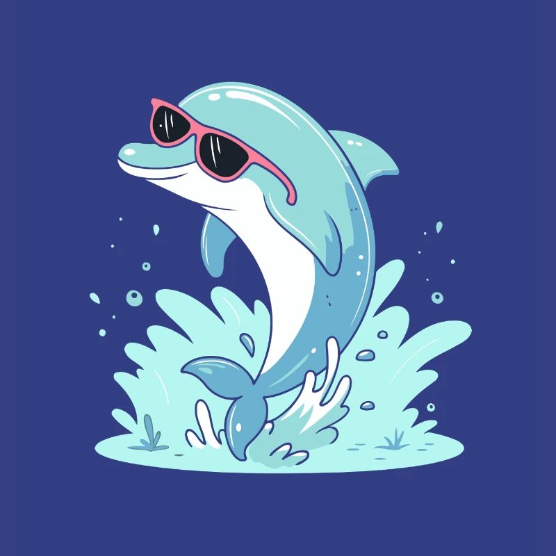 Delfin-Sommer-Pinkbrille