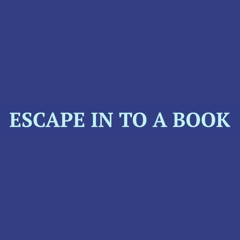Entfliehen Sie in ein Buch - Eisblaues Statement