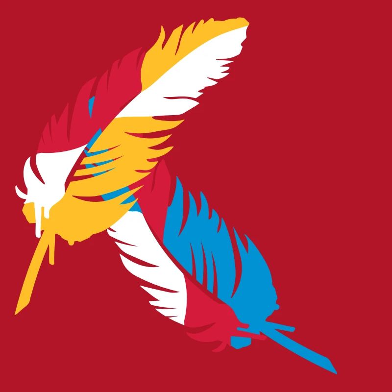 A colorful feather